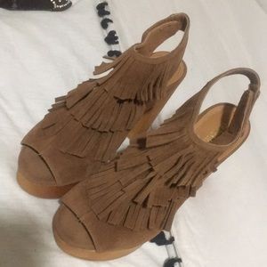 Olivia Miller fringe platform shoes